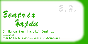 beatrix hajdu business card